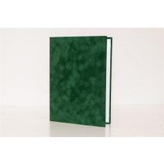 Oklevéltartó, A4, exkluzív, plüss, zöld