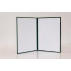 Oklevéltartó, A4, exkluzív, plüss, zöld