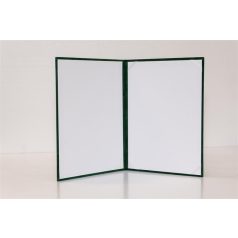 Oklevéltartó, A4, exkluzív, plüss, zöld