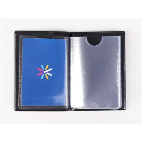 Igazolványtartó, álló, 10 betét lappal, PVC, "Bővített személyi", férfi