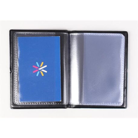 Igazolványtartó, álló, 16 betét lappal, PVC, "Okmányok", női