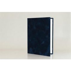   Oklevéltartó, A5, exkluzív, plüss, 1 db  fekvő, A4-es oklevélhez, kék