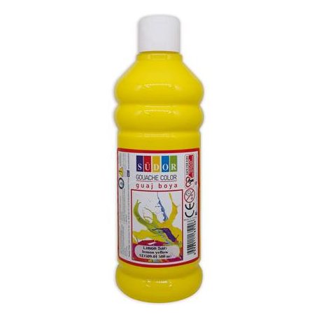 SUDOR Tempera, 500 ml, Südor, citromsárga