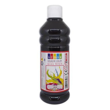 SUDOR Tempera, 500 ml, Südor, fekete