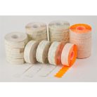 METO Árazógépszalag, 22x12 mm, METO, narancs