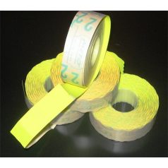 METO Árazógépszalag, 19x16 mm, METO, citrom