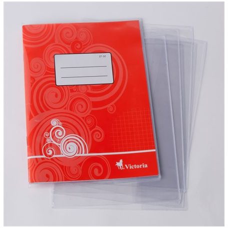 COOL BY VICTORIA Füzetborító, A5, PVC, 90 mikronos, víztiszta, COOL BY VICTORIA