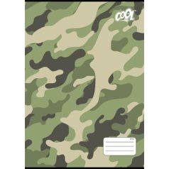   COOL BY VICTORIA Füzet, tűzött, A4, kockás, 32 lap, COOL BY VICTORIA "Camouflage", "87-32"
