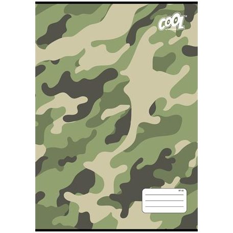 COOL BY VICTORIA Füzet, tűzött, A4, kockás, 32 lap, COOL BY VICTORIA "Camouflage", "87-32"