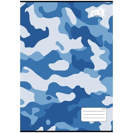 COOL BY VICTORIA Füzet, tűzött, A4, kockás, 32 lap, COOL BY VICTORIA "Camouflage", "87-32"