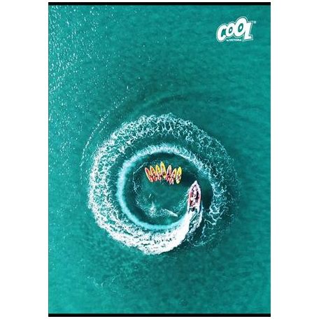 COOL BY VICTORIA Füzet, tűzött, A4, sima, 80 lap, COOL BY VICTORIA "Boats"