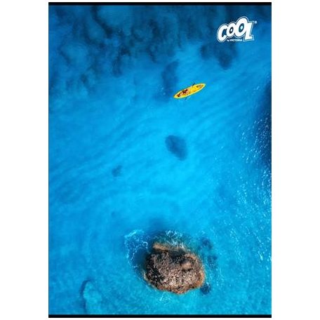 COOL BY VICTORIA Füzet, tűzött, A4, sima, 80 lap, COOL BY VICTORIA "Boats"