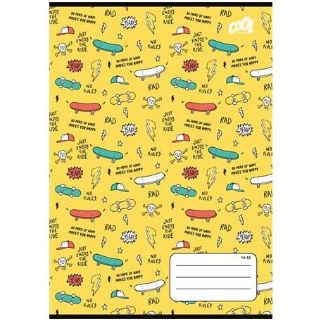 COOL BY VICTORIA Füzet, tűzött, A5, vonalas, 32 lap, 1. osztály, COOL BY VICTORIA "Kids Adventure", "14-32"