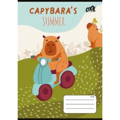  COOL BY VICTORIA Füzet, tűzött, A5, vonalas, 32 lap, 1. osztály, COOL BY VICTORIA "Capibara", "14-32"