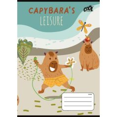   COOL BY VICTORIA Füzet, tűzött, A5, vonalas, 32 lap, 1. osztály, COOL BY VICTORIA "Capibara", "14-32"