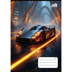   COOL BY VICTORIA Füzet, tűzött, A5, vonalas, 32 lap, 2. osztály, COOL BY VICTORIA "Future Cars", "16-32"