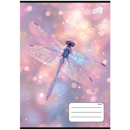 COOL BY VICTORIA Füzet, tűzött, A5, vonalas, 32 lap, 3. osztály, COOL BY VICTORIA "Magic Sparkle", "12-32"