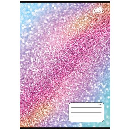 COOL BY VICTORIA Füzet, tűzött, A5, vonalas, 32 lap, 3. osztály, COOL BY VICTORIA "Magic Sparkle", "12-32"