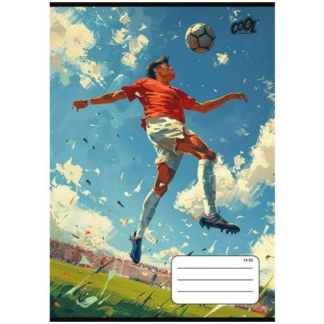 COOL BY VICTORIA Füzet, tűzött, A5, vonalas, 32 lap, 3. osztály, COOL BY VICTORIA "Champion", "12-32"