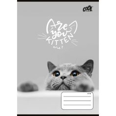   COOL BY VICTORIA Füzet, tűzött, A5, vonalas, 32 lap, 4-8. osztály, COOL BY VICTORIA "Cats Forever", "21-32"