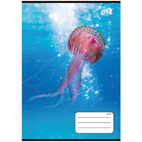 COOL BY VICTORIA Füzet, tűzött, A5, kockás, 32 lap, COOL BY VICTORIA "Ocean World", "27-32"