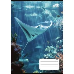   COOL BY VICTORIA Füzet, tűzött, A5, kockás, 32 lap, COOL BY VICTORIA "Ocean World", "27-32"