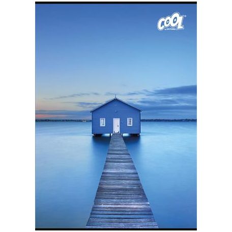 COOL BY VICTORIA Füzet, tűzött, A4, kockás, 32 lap, COOL BY VICTORIA "Silent Blue", "87-32"