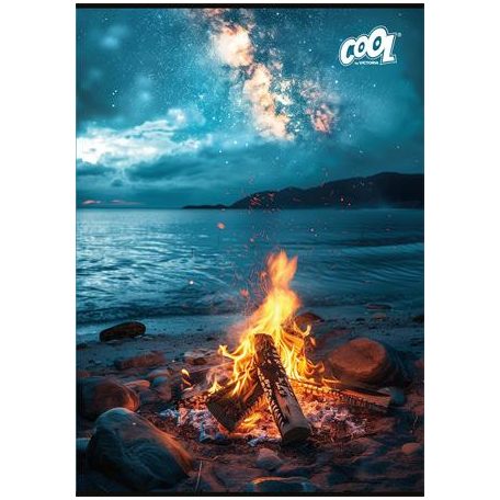 COOL BY VICTORIA Füzet, tűzött, A4, vonalas, 80 lap, COOL BY VICTORIA "Polar Night"