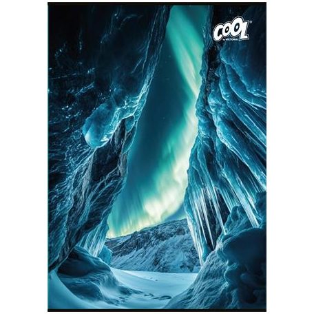 COOL BY VICTORIA Füzet, tűzött, A4, vonalas, 80 lap, COOL BY VICTORIA "Polar Night"