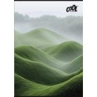 COOL BY VICTORIA Füzet, tűzött, A4, sima, 80 lap, COOL BY VICTORIA "Green Calm"