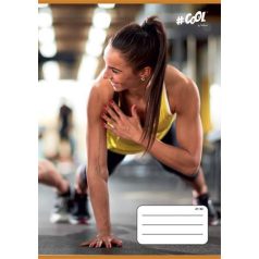   COOL BY VICTORIA Füzet, tűzött, A5, vonalas, 32 lap, 4-8. osztály, COOL BY VICTORIA, "Fitness life", "21-32"