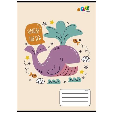 COOL BY VICTORIA Füzet, tűzött, A5, vonalas, 32 lap, 2. osztály, COOL BY VICTORIA, "Holiday vibes", "16-32"