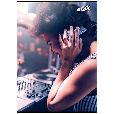 COOL BY VICTORIA Füzet, tűzött, A5, kockás, 96 lap, COOL BY VICTORIA, "DJ"