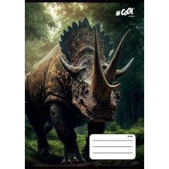   COOL BY VICTORIA Füzet, tűzött, A5, vonalas, 32 lap, 3. osztály, COOL BY VICTORIA, "Jurassic", "12-32"