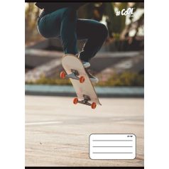   COOL BY VICTORIA Füzet, tűzött, A5, vonalas, 32 lap, 4-8. osztály, COOL BY VICTORIA, "Skateboard", "21-32"