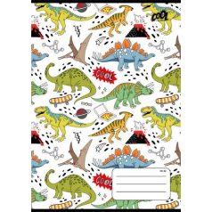   COOL BY VICTORIA Füzet, tűzött, A5, vonalas, 32 lap, 1. osztály, COOL BY VICTORIA "Dinosaurus world", "14-32"