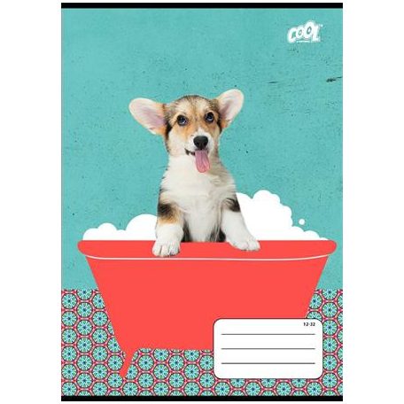 COOL BY VICTORIA Füzet, tűzött, A5, vonalas, 32 lap, 2. osztály, COOL BY VICTORIA "Bath", "16-32"