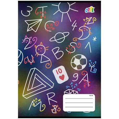 COOL BY VICTORIA Füzet, tűzött, A5, vonalas, 32 lap, 3. osztály, COOL BY VICTORIA "SzívTíz", "12-32"