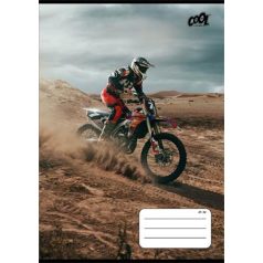   COOL BY VICTORIA Füzet, tűzött, A5, vonalas, 32 lap, 4-8. osztály, COOL BY VICTORIA "Motocross", "21-32"