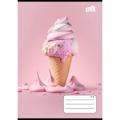   COOL BY VICTORIA Füzet, tűzött, A5, vonalas, 32 lap, 4-8. osztály, COOL BY VICTORIA "Sweet pink", "21-32"