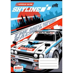   COOL BY VICTORIA Füzet, tűzött, A5, kockás, 32 lap, COOL BY VICTORIA "Race cars", "27-32"