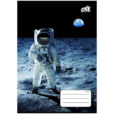 COOL BY VICTORIA Füzet, tűzött, A5, kockás, 32 lap, COOL BY VICTORIA "Man on the Moon", "27-32"