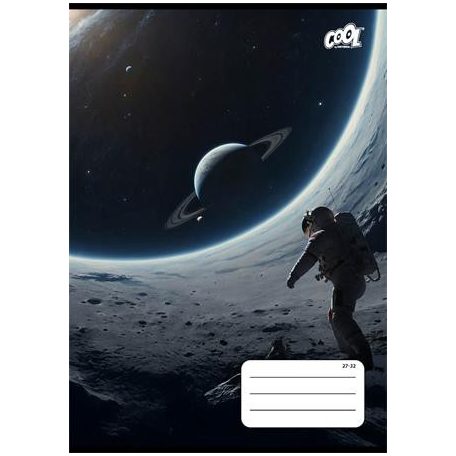 COOL BY VICTORIA Füzet, tűzött, A5, kockás, 32 lap, COOL BY VICTORIA "Man on the Moon", "27-32"