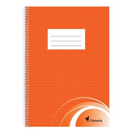 VICTORIA PAPER Spirálfüzet, A4, francia kockás, 70 lap, VICTORIA PAPER