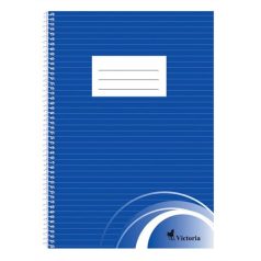   VICTORIA PAPER Spirálfüzet, A4, vonalas, 70 lap, VICTORIA PAPER