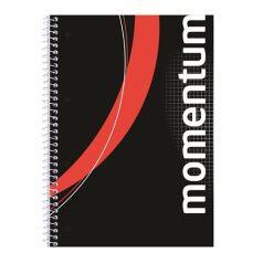   VICTORIA PAPER Spirálfüzet, A4, kockás, 90 lap, perforált, lyukasztott, VICTORIA PAPER, "Momentum"