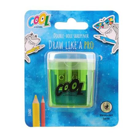 COOL BY VICTORIA Hegyező, kétlyukú, tartályos, COOL BY VICTORIA, vegyes színek