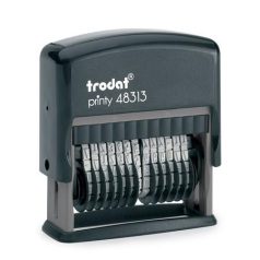   TRODAT Számbélyegző, TRODAT, "Printy 48313", fekete ház, fekete párnával