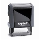TRODAT Bélyegző, TRODAT "Printy 4911", fekete ház, kék párnával