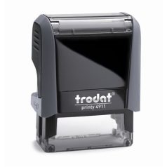   TRODAT Bélyegző, TRODAT "Printy 4911", fekete ház, kék párnával